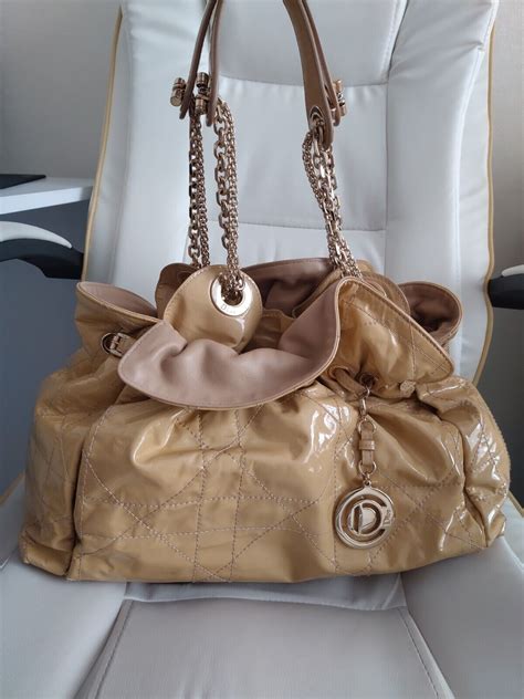 dior le 30 medium tote|CHRISTIAN DIOR Patent Cannage Medium Le Trente Tote.